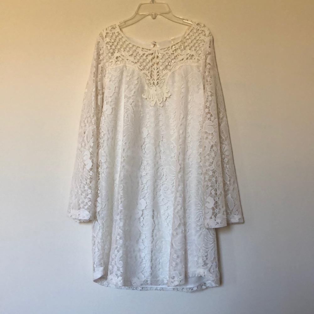 love culture lace long sleeve dress